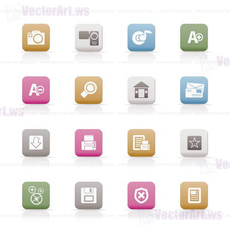 Internet and Website icons  Vector Icon Set