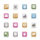 Computer, mobile phone and Internet icons -  Vector Icon Set