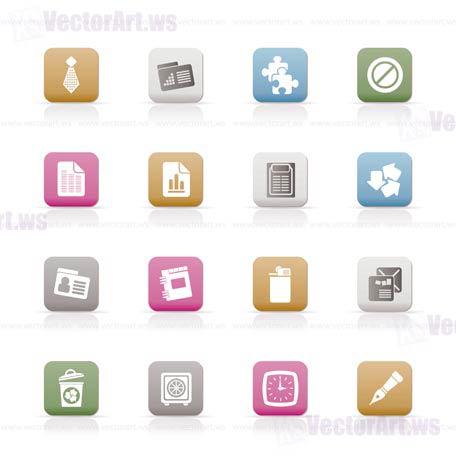 Business and Office Icons - vector icon set