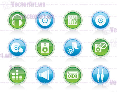 Music and sound icons -  Vector Icon Set