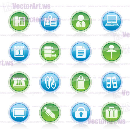 Business and Office icons - vector icon set