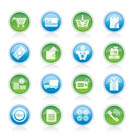 Online shop icons - vector icon set