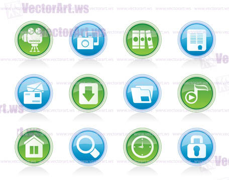 Computer and website icons - vector icon set