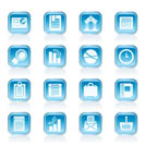 Business and Office Realistic Internet Icons - Vector Icon Set 3