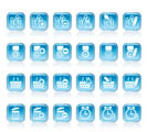 24 Business, office and website icons - vector icon set 1