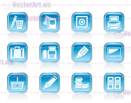 Business, Office and Finance Icons - Vector Icon Set