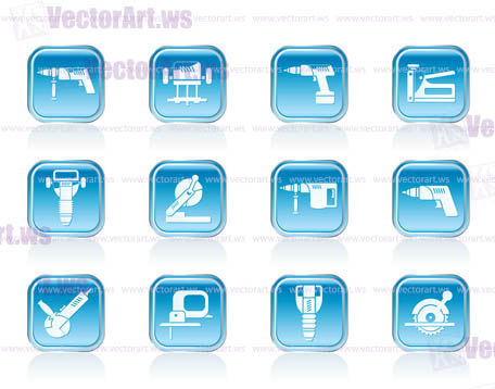 Building and Construction Tools icons - Vector Icon Set