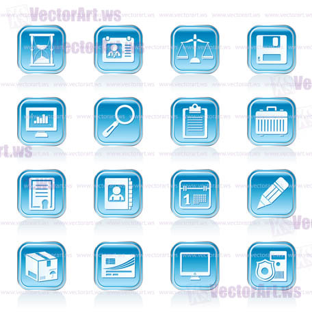 Business and office Icons -vector icon set