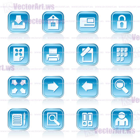 Internet and Web Site Icons - Vector Icon Set