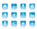 power, energy and electricity icons - vector icon set