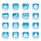 Web Site, Internet and computer Icons - vector icon set