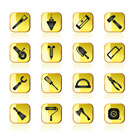 Construction and Building Tools icons - Vector Icon Set