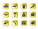 Airport and travel icons - vector icon set