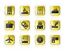 Travel, vacation and holidays icon - vector icon set