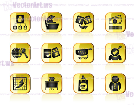 Business,  Management and office icons - vector icon set