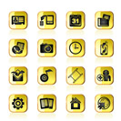 Mobile phone menu icons - vector icon set