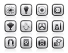 Atomic and Nuclear Energy Icons - vector icon set