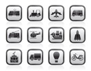 Travel and transportation icons - vector icon set