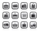 shopping and retail icons - vector icon set