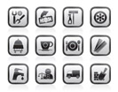 Services and business icons - vector icon set