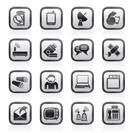 Communication, connection  and technology icons - vector icon set