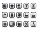 Bathroom and toilet objects and icons - vector icon set