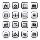 Business, finance and bank icons - vector icon set