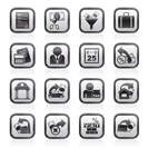 Taxes, business and finance icons - vector icon set