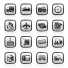shipping and logistics icons - vector icon set