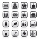 Spa objects icons - vector icon set