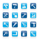 Building and Construction work tool icons - vector icon set