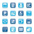 Stock exchange and finance icons - vector icon set