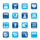 birthday and party icons - vector icon set