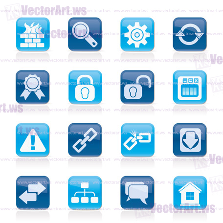 Internet and web site icons - vector icon set