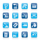 different kind of business and industry icons - vector icon set