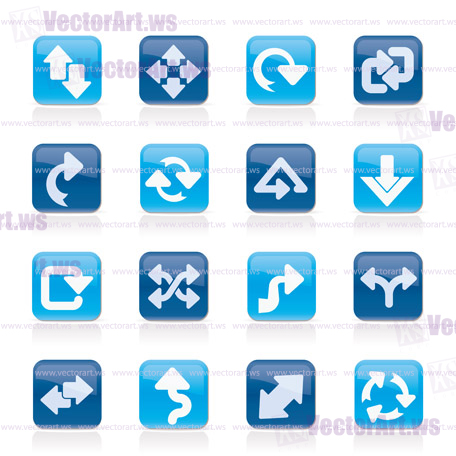 different kind of arrows icons - vector icon set