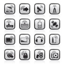 wireless and technology icons - vector icon set