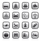 different kind of toys icons - vector icon set