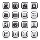 Mobile Phone and communication icons - vector icon set