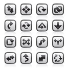 different kind of arrows icons - vector icon set