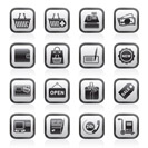 shopping and retail icons - vector icon set