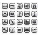 car services and transportation icons - vector icon set