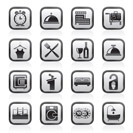 Hotel and motel icons - Vector icon Set