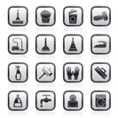 Cleaning and hygiene icons - vector icon set