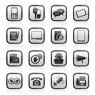 Contact and communication icons - vector icon set