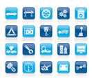 car services and transportation icons - vector icon set