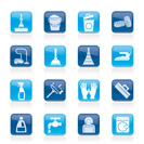 Cleaning and hygiene icons - vector icon set