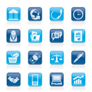 Business and office objects icons - vector icon set