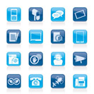 Contact and communication icons - vector icon set