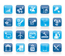 Internet and Website Portal icons - vector icon set